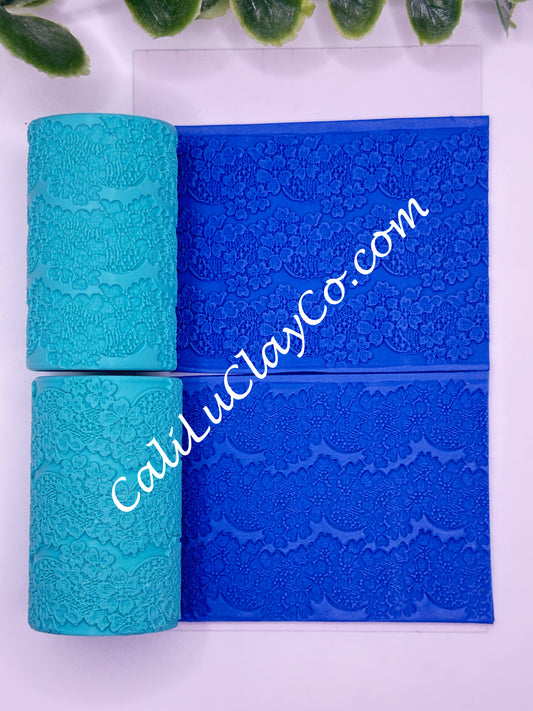 Floral Lace #3 Texture Roller for Polymer Clay