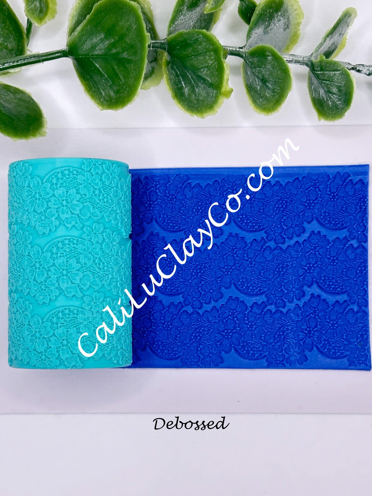 Floral Lace #3 Texture Roller for Polymer Clay
