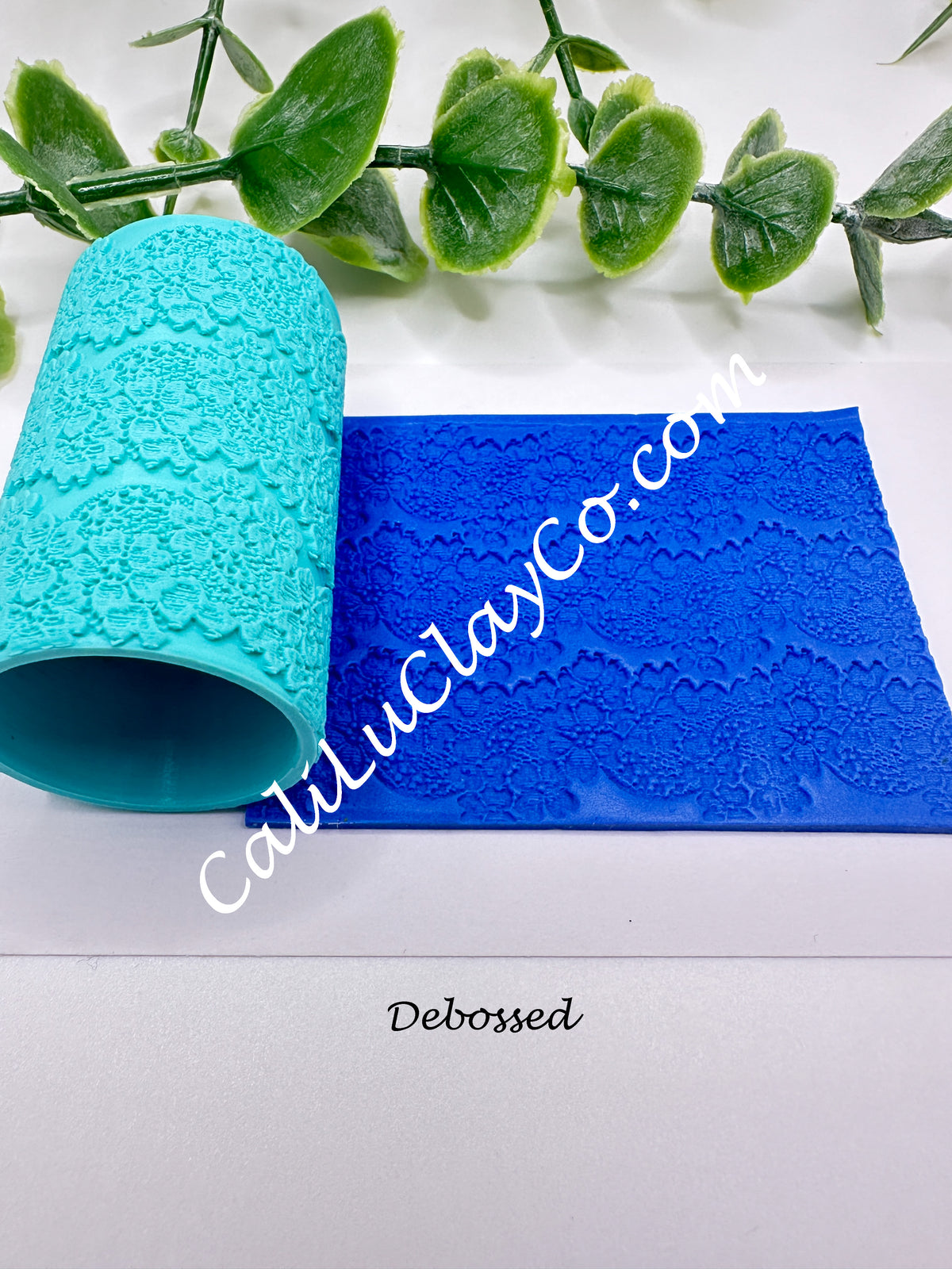 Floral Lace #3 Texture Roller for Polymer Clay